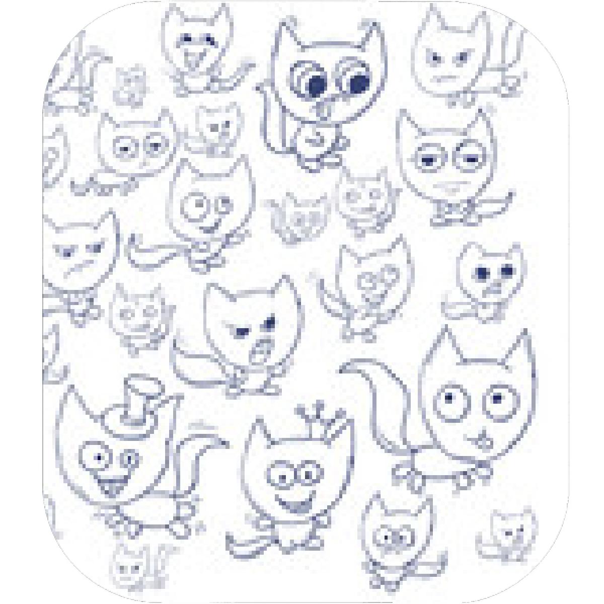 1200x1200 Designs Mein Mousepad Design Mousepad Selbst Designen - Cat Contour Drawing