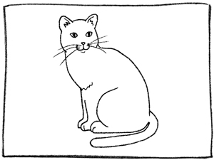 300x225 How To Draw A Cat Boys' Life Magazine - Cat Drawing A Picture