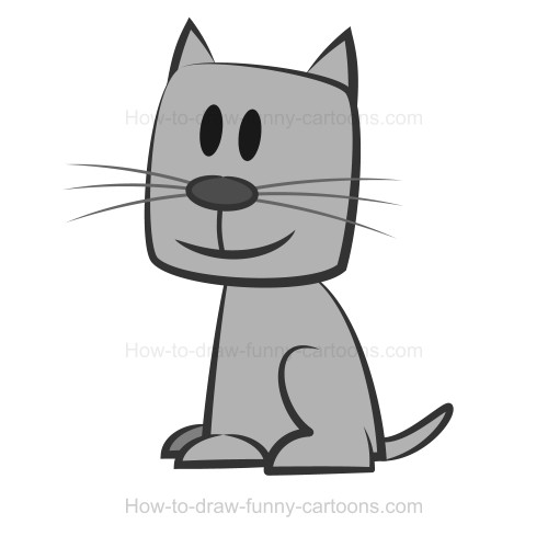 500x489 Drawing A Cat - Cat Drawing A Picture