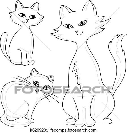 448x470 Fresh Clipart Cat Drawings Charte - Cat Drawing Clipart