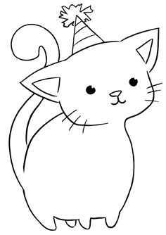 236x334 Kitten Clipart Cat Drawing - Cat Drawing Clipart