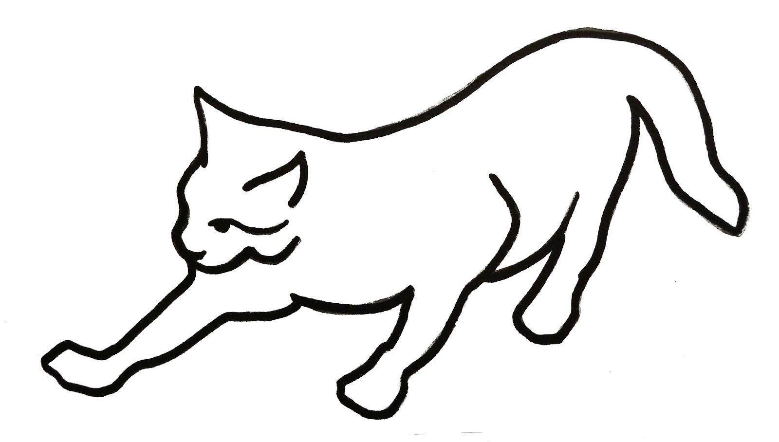 1600x908 Picture Of Line Drawing Cats - Cat Drawing Clipart