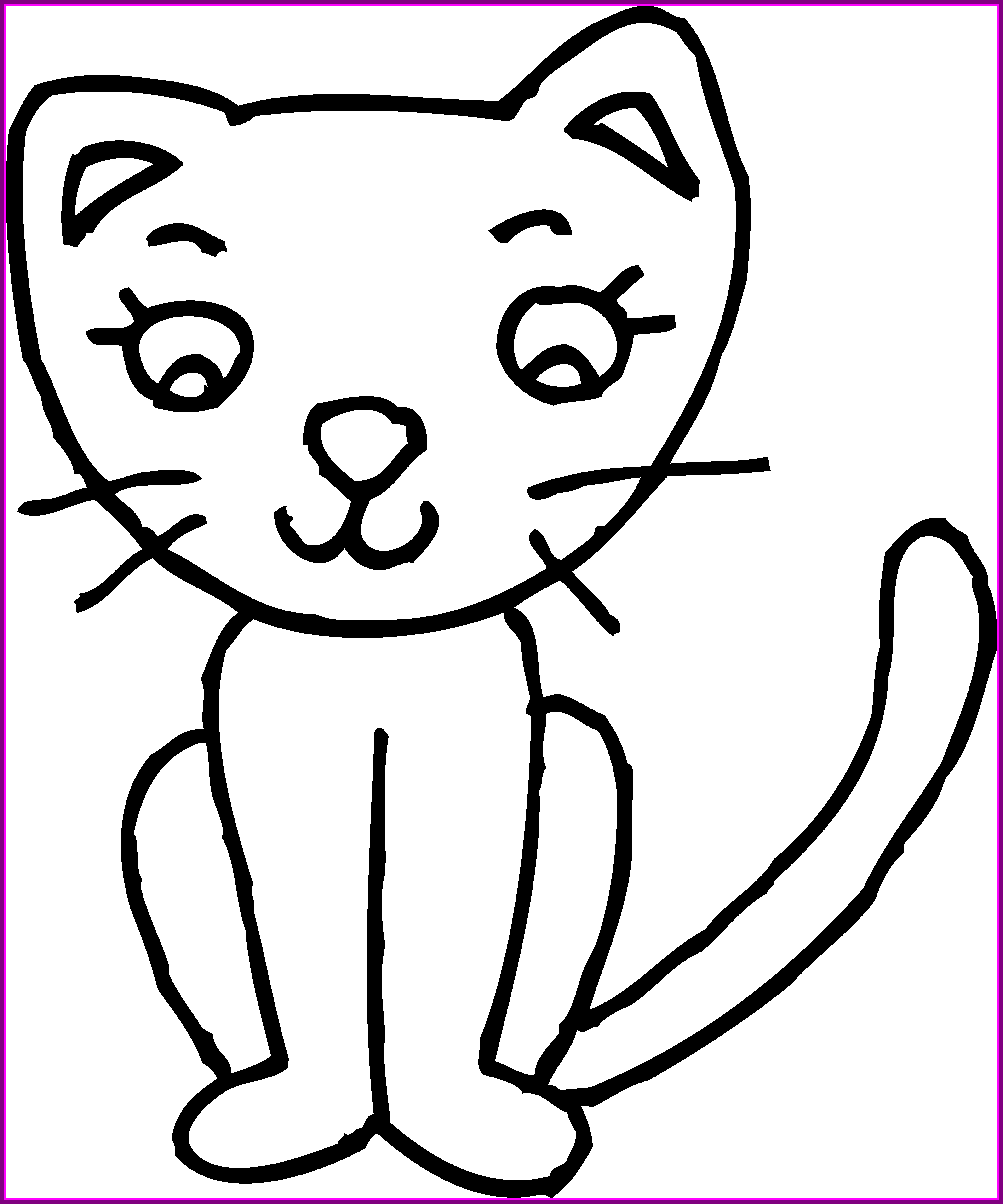 4187x5025 Cat Drawing Clipart - Cat Drawing Clipart