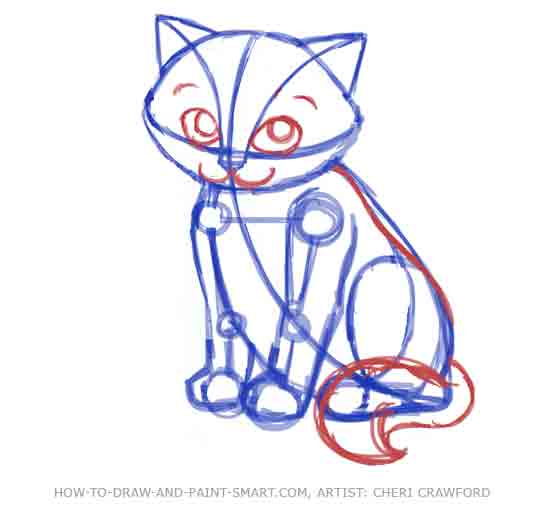 550x509 How To Draw A Cat - Cat Drawing Drawing