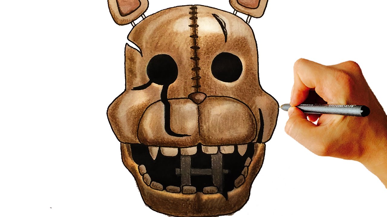 1280x720 How To Draw The Cat Jumpscare From Fnac Fnaf Fan Game Step - Cat Drawing Game