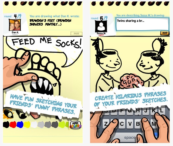 586x495 Sketchphrase Drawing And Telephone Game App - Cat Drawing Game