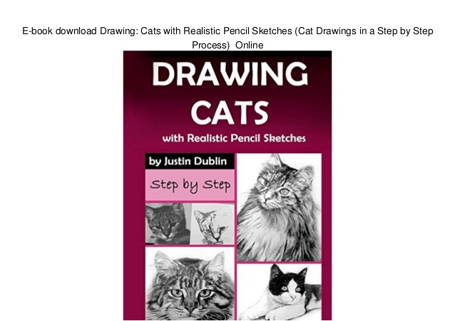 638x451 E Book Download Drawing Cats With Realistic Pencil Sketches - Cat Drawing Online
