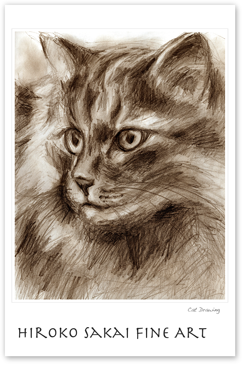 500x745 Artist Original Large Posters For Sale Online - Cat Drawing Online