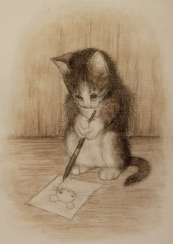568x800 Artwork - Cat Drawing Online