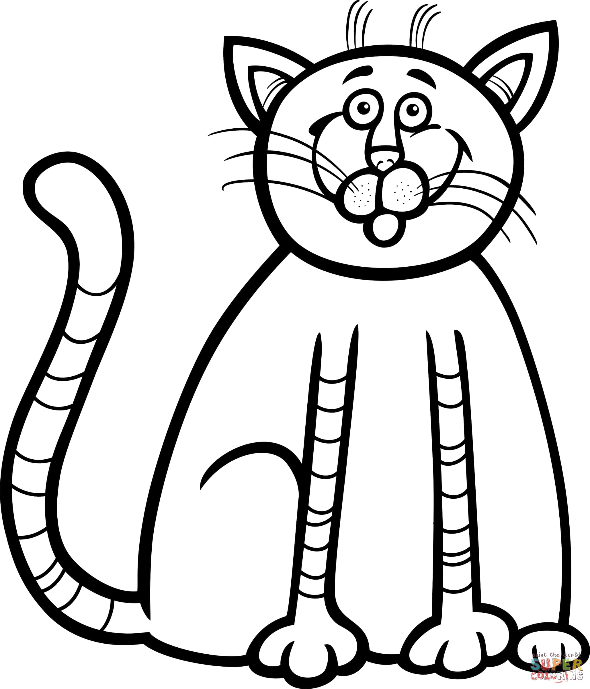 2058x2400 Cute Baby Cat Coloring Pages - Cat Drawing Pages