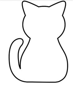 236x283 Cat Template - Cat Drawing Template