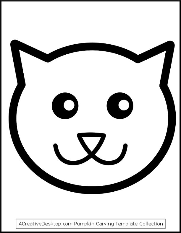 612x789 Cat Face Template Cat Drawing Templates - Cat Drawing Template