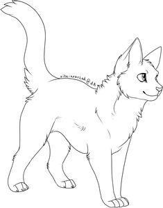 235x299 Cat Base - Cat Drawing Template