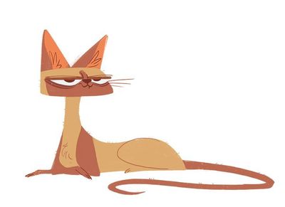 400x291 Daily Cat Drawing, Illustrator Tbd - Cat Drawing Tumblr