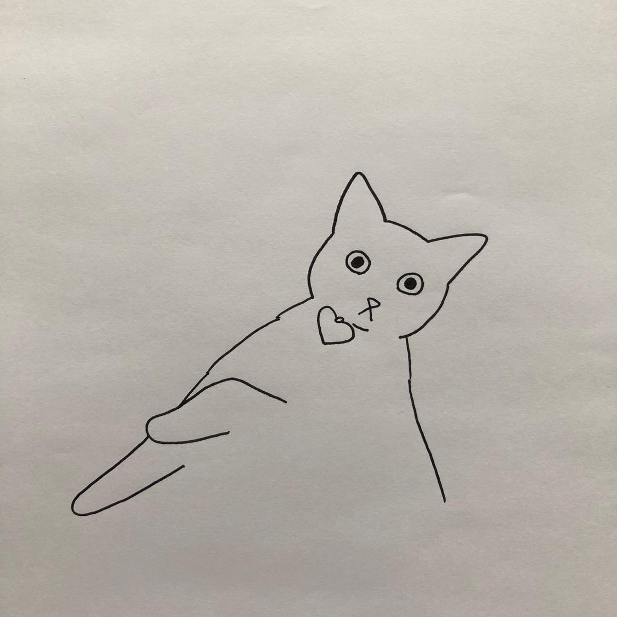 1200x1200 Tumblr Paintings Aesthetic Cute Cats Drawings - Cat Drawing Tumblr