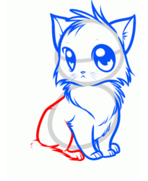 471x575 how to draw anime stylish cat drawing tutorial - Cat Drawing Tutorial