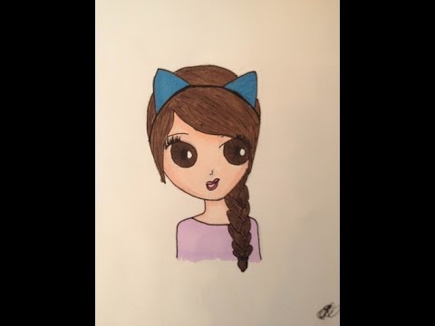 480x360 How To Draw A Girl With Cat Ears! - Cat Ears Drawing