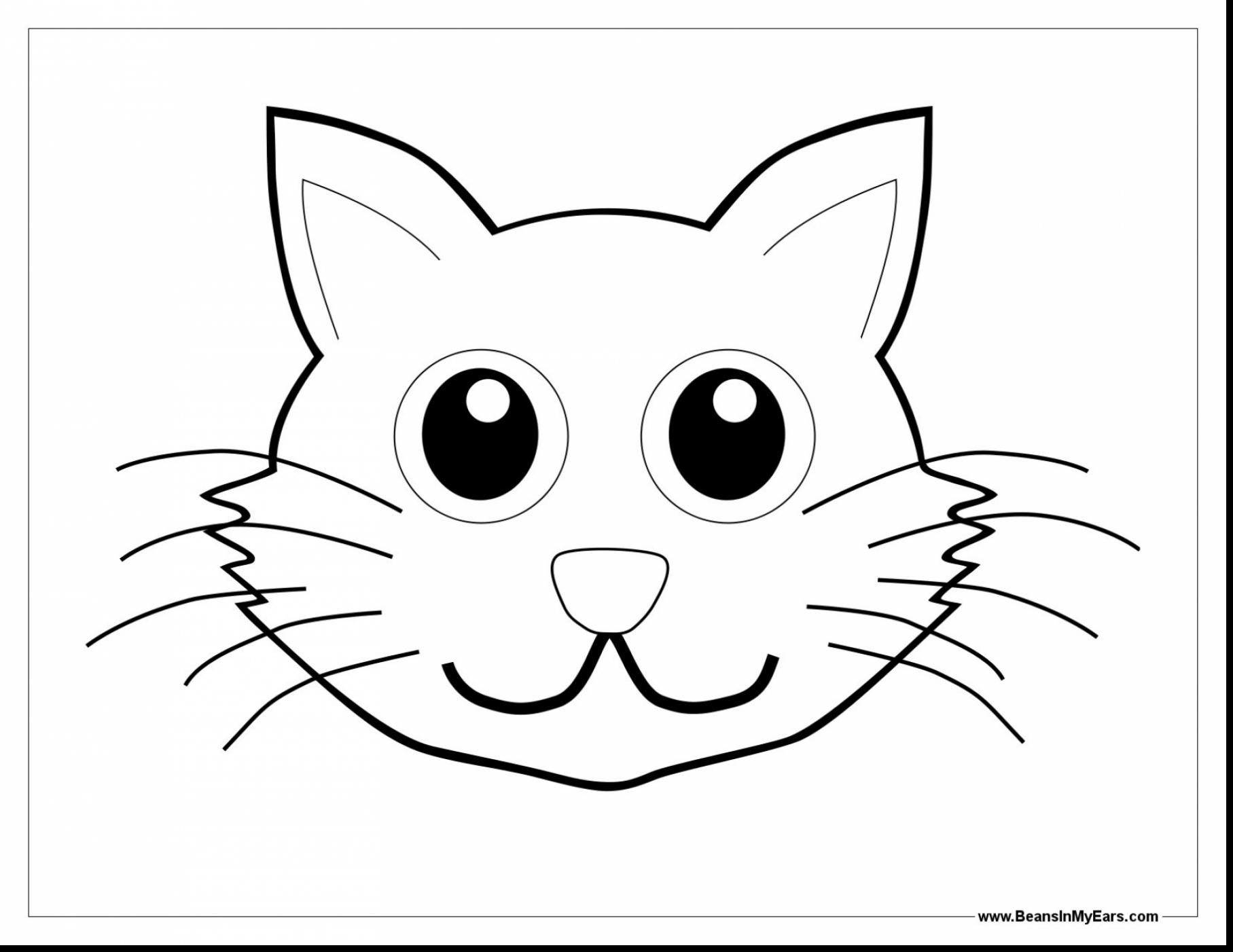 1815x1402 Cat Face Drawing Cartoon At Com Free For Personal Us On Animal - Cat Face Drawing Cartoon
