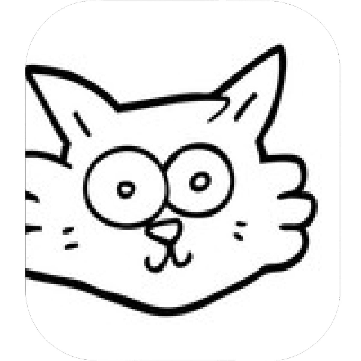 1200x1200 Designs Mein Mousepad Design Mousepad Selbst Designen - Cat Face Line Drawing