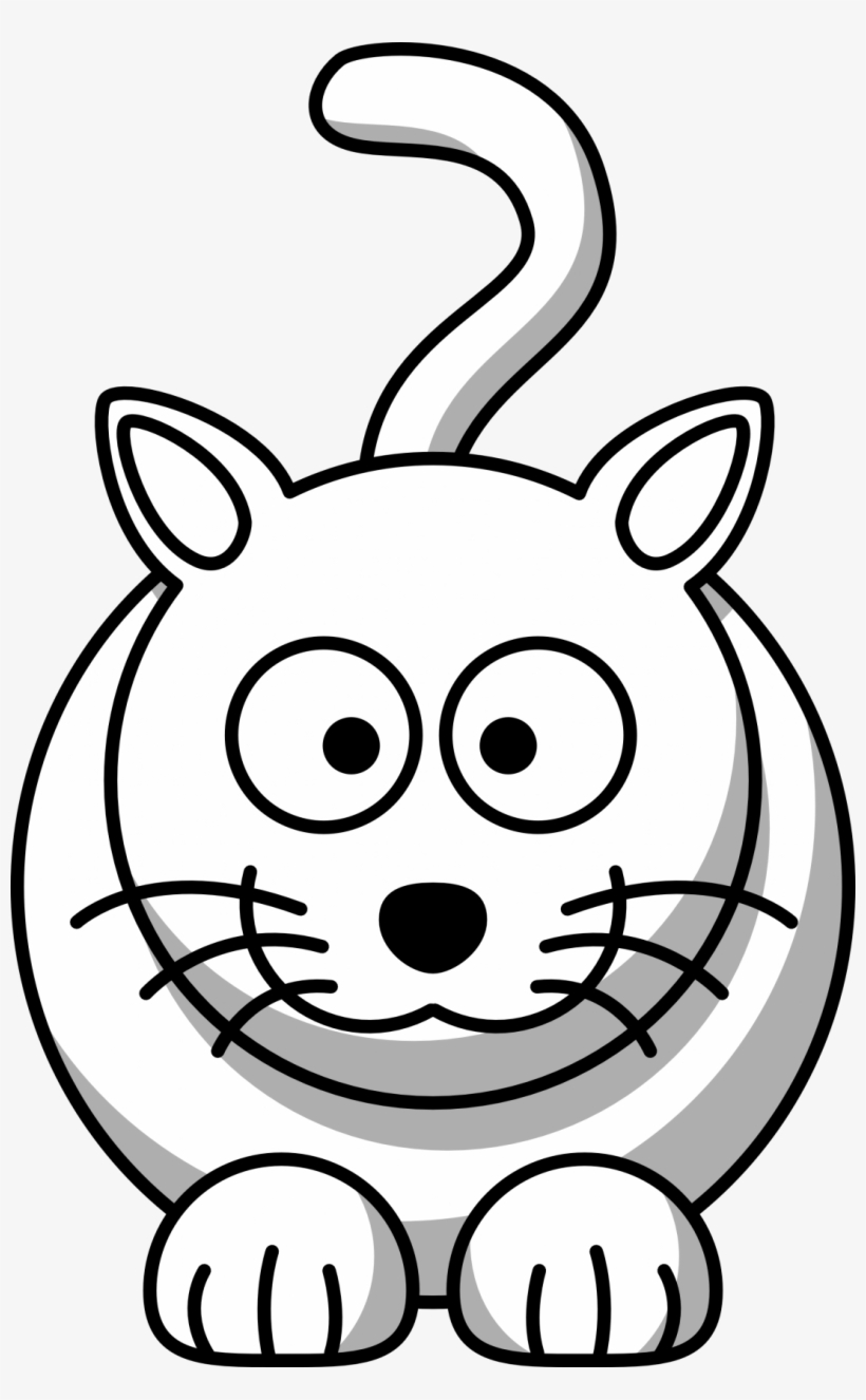 820x1326 Net Clip Art Cat Black White Line Animal Lemmling - Cat Face Line Drawing