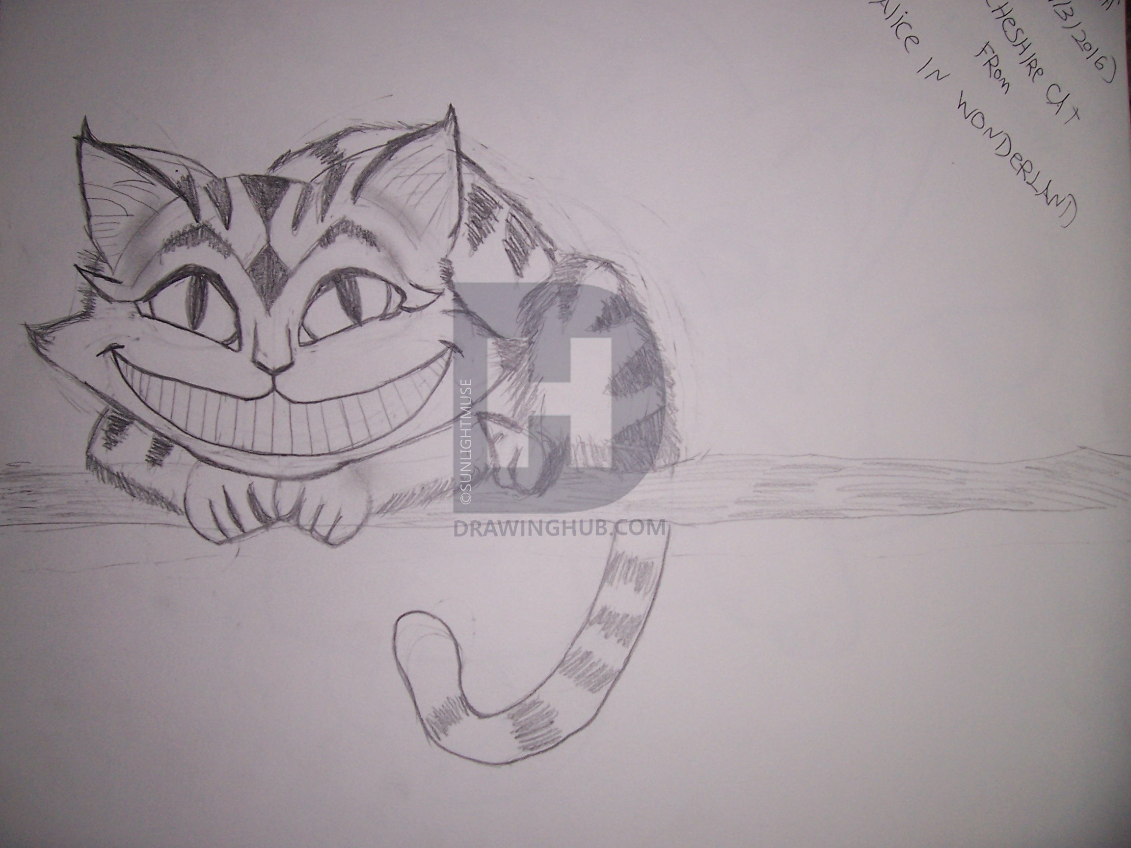 2304x1728 Cheshire Cat From Alice In Wonderland Drawing - Cat From Alice In Wonderland Drawing
