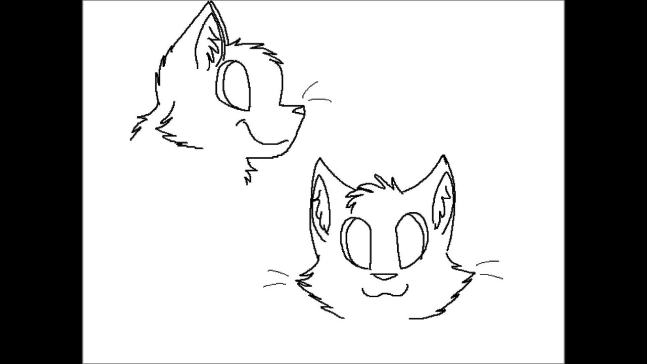 1280x720 How To Draw A Cat Head - Cat Head Drawing