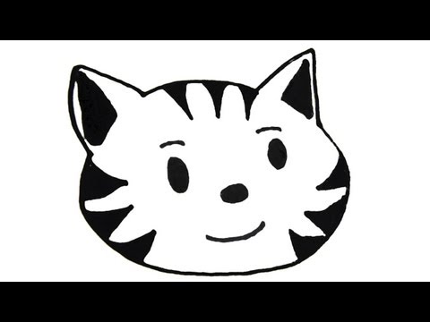 480x360 How To Draw A Kitty Cat Head - Cat Head Drawing