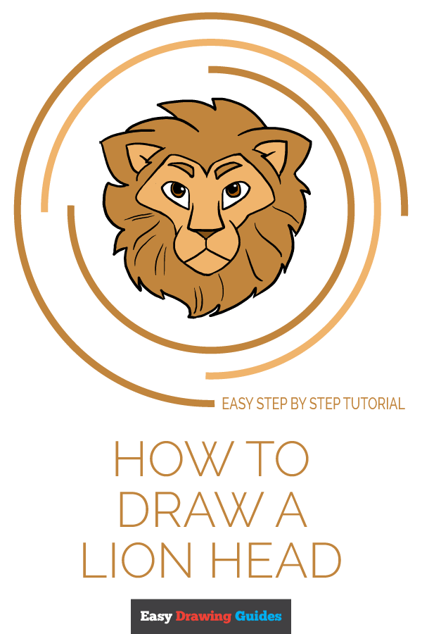 600x900 How To Draw A Lion Head - Cat Head Drawing Tutorial