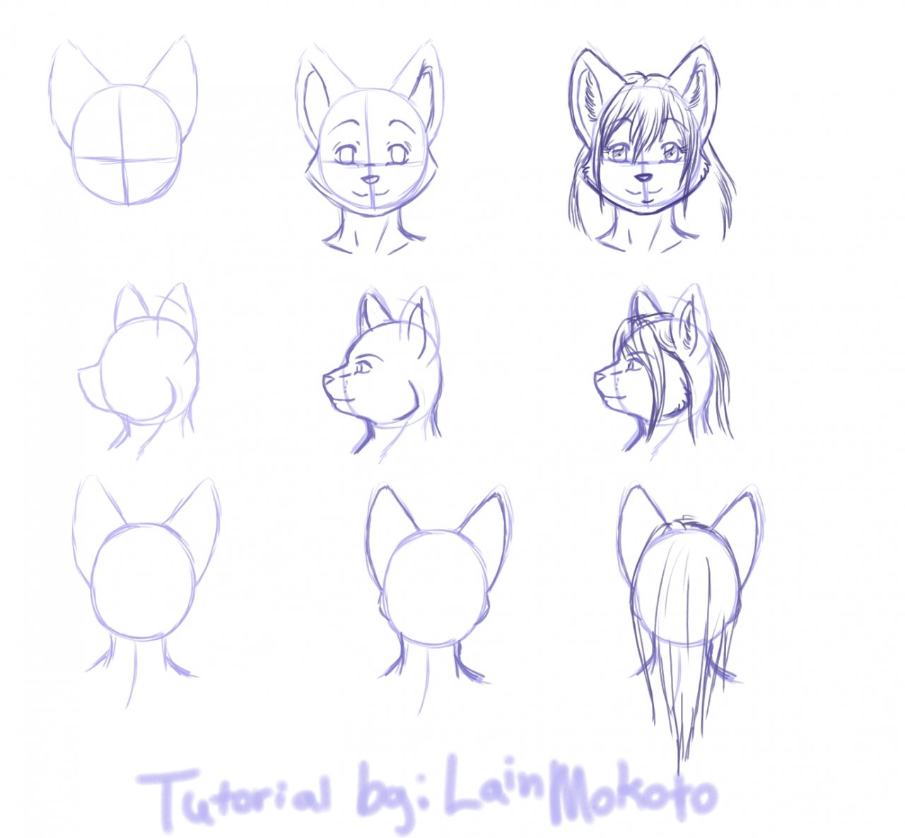 1280x1185 drawing tutorial simple feline heads - Cat Head Drawing Tutorial