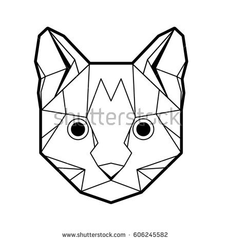 450x470 Pictures Cat Head Line Drawing - Cat Head Line Drawing