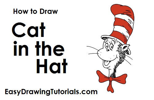 500x325 How To Draw Cat In The Hat - Cat In The Hat Drawing
