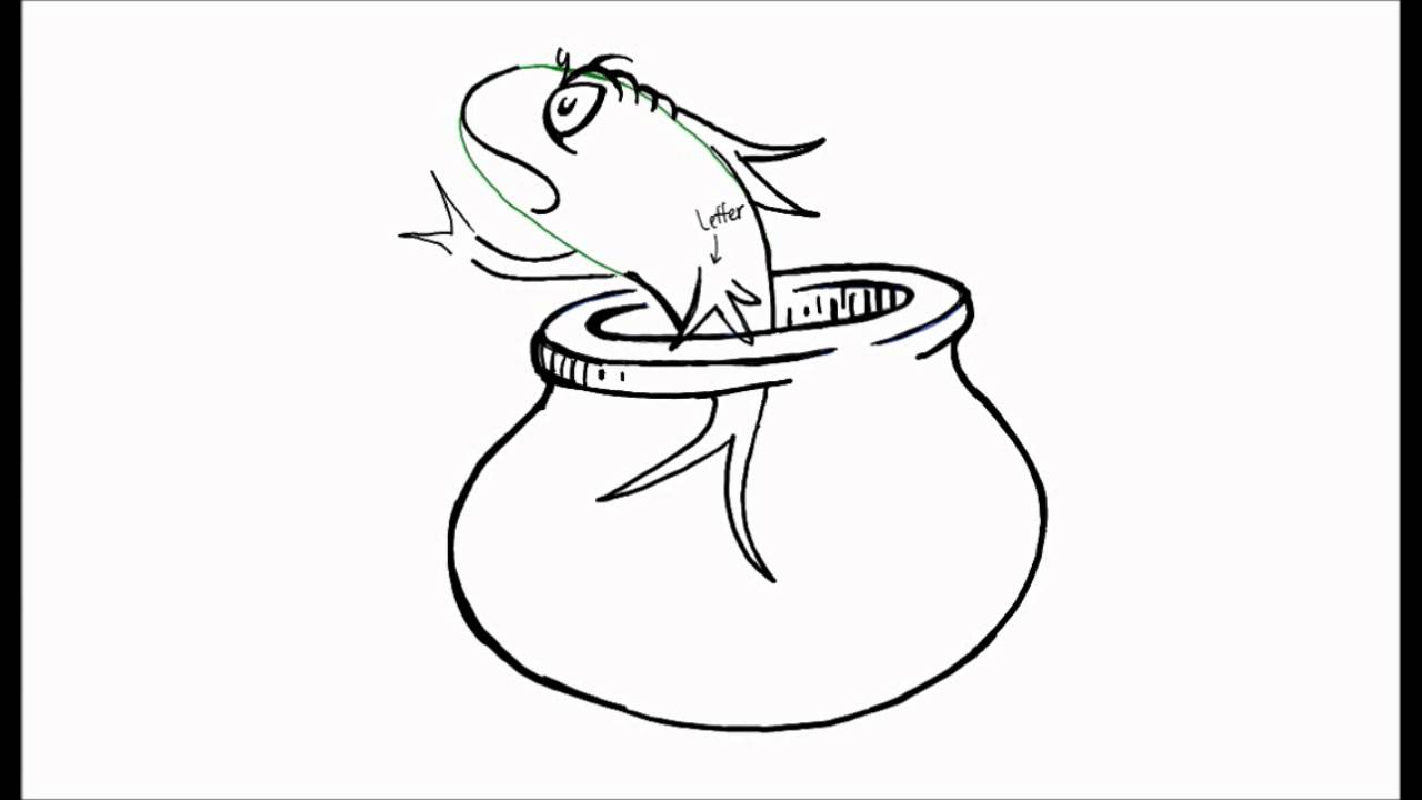 1280x720 How To Draw The Fish From Cat In The Hat - Cat In The Hat Drawing