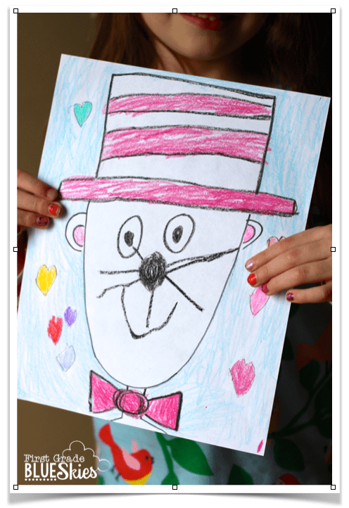 496x722 Directed Drawing Tutorial For Reading Celebration Week {freebie} - Cat In The Hat Drawing
