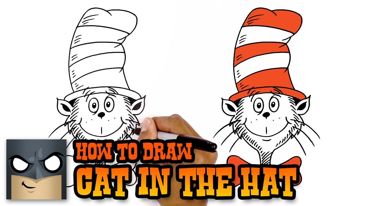 1280x720 how to draw cat in the hat - Cat In The Hat Hat Drawing