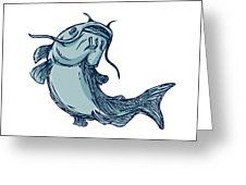 226x170 catfish mud cat jumping up drawing digital art - Cat Jumping Drawing