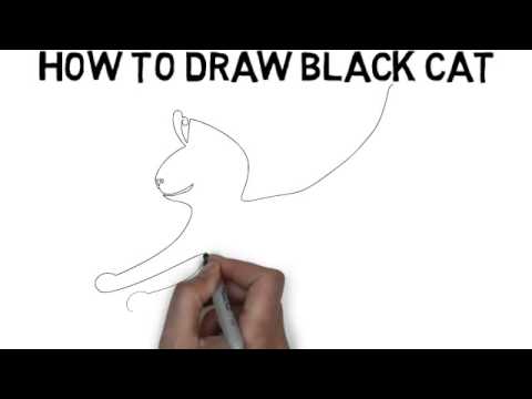 480x360 how to draw cat jumping - Cat Jumping Drawing