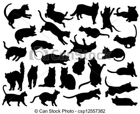 450x367 cat jumping drawing vector - Cat Jumping Drawing