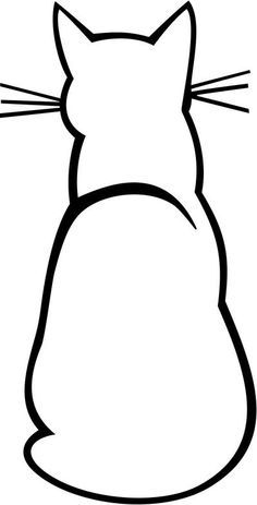 236x463 penguin outline a and k penguin drawing, penguins, penguin outline - Cat Line Drawing Clip Art