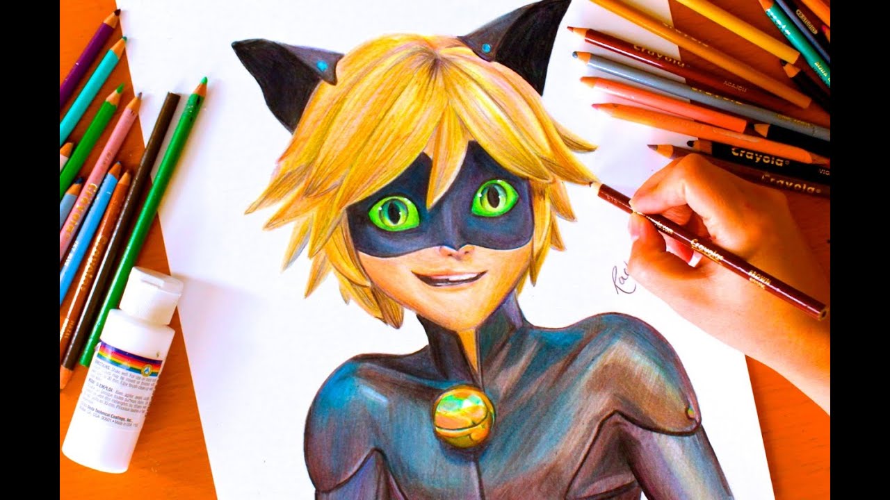 1280x720 drawing chat noir miraculous ladybug budget art - Cat Noir Drawing