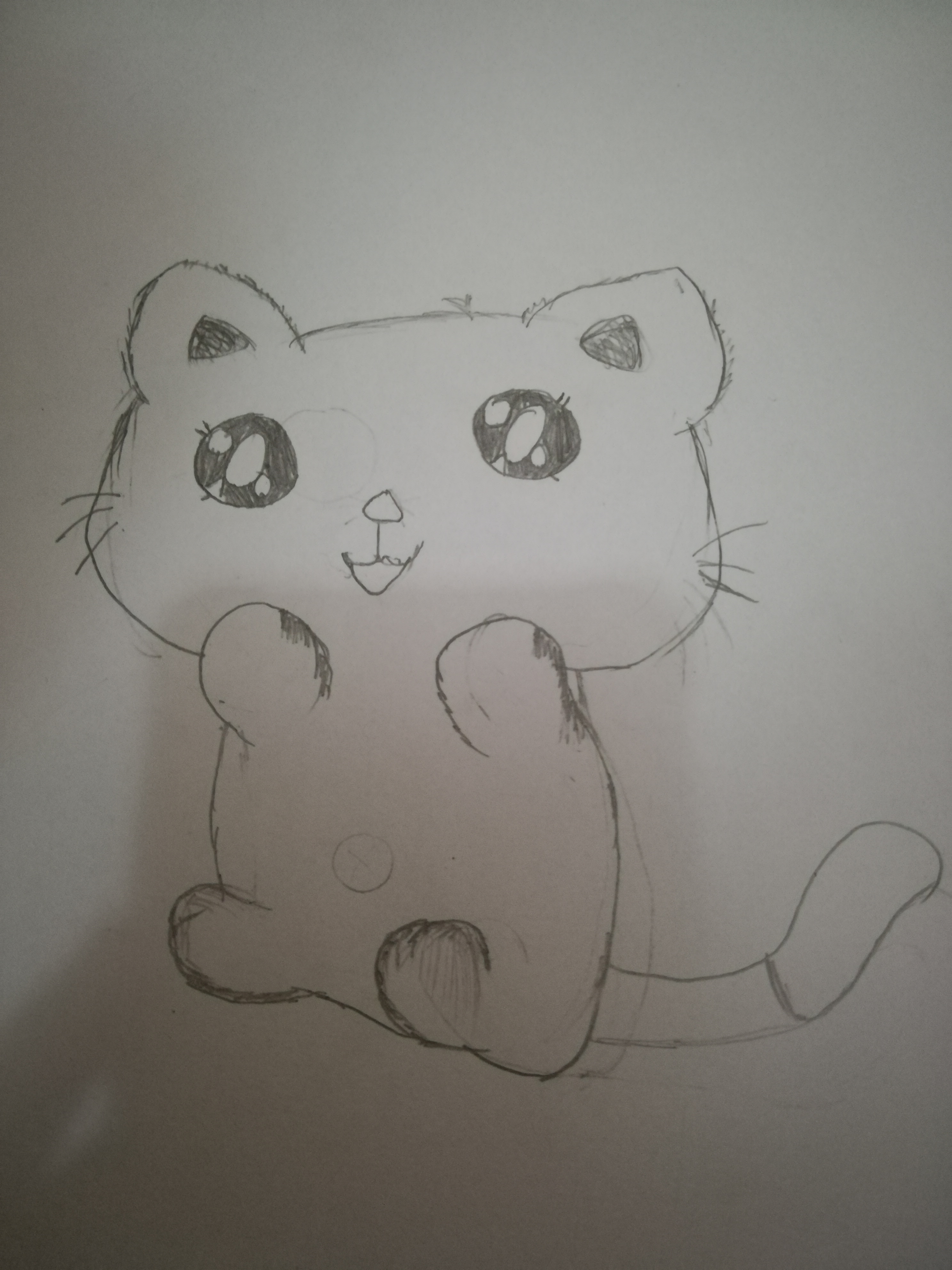 2976x3968 How To Draw A Kawaii Cat Steps - Cat Nose Drawing