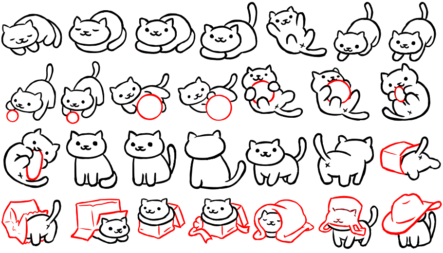 910x520 Collection Of Free Drawing Poses Cat Download On Ui Ex - Cat Poses Drawing