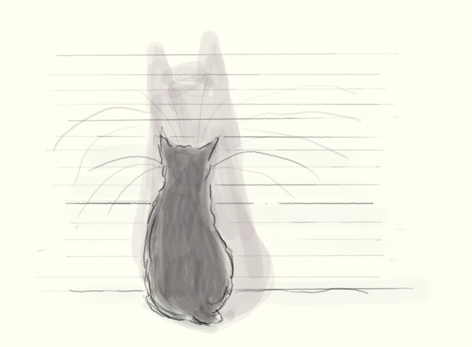 938x690 Cat Shadow Doodlemum - Cat Shadow Drawing