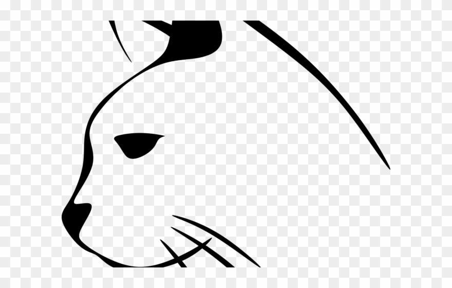880x560 Cat Silhouette Outline - Cat Silhouette Drawing