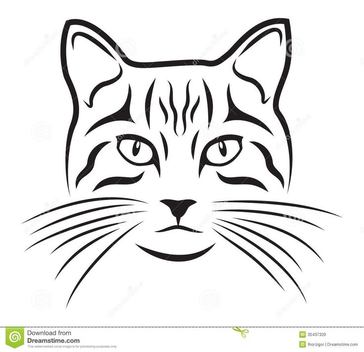 736x711 Cat Clipart Black And White Sketch Outline Collection - Cat Silhouette Drawing
