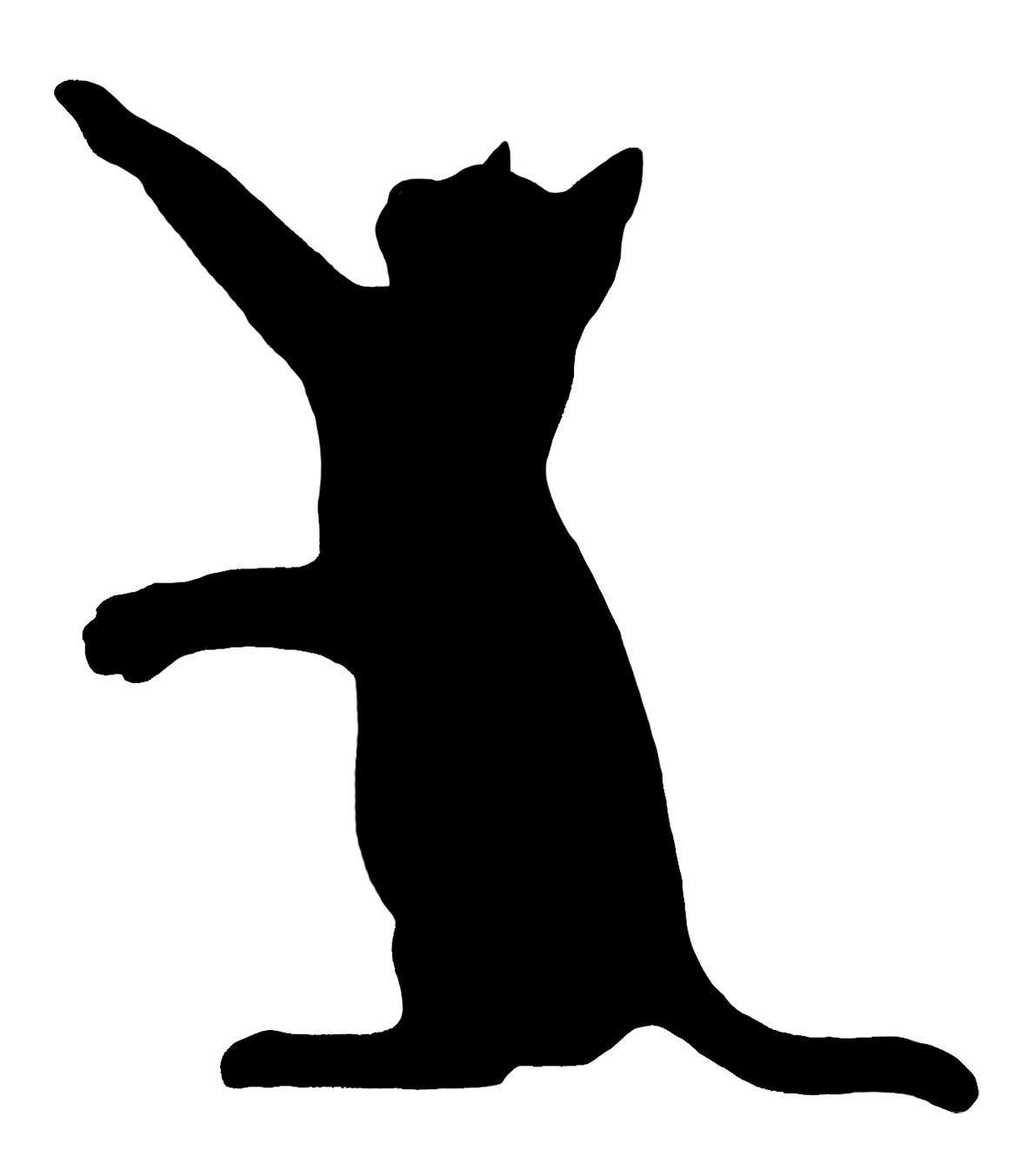 1181x1353 Clip Art Cat Outline Silhouette - Cat Silhouette Drawing