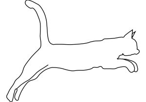 300x210 Drawing To Cat Diy Cat Silhouette Pillow Cases Cat - Cat Silhouette Drawing