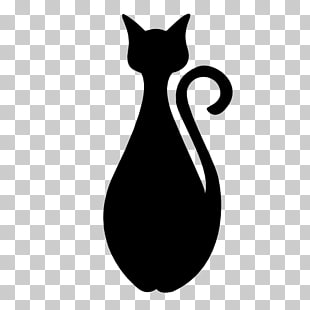 310x310 Black Cat Silhouette Drawing, Cat Png Clipart Free Cliparts Uihere - Cat Silhouette Drawing