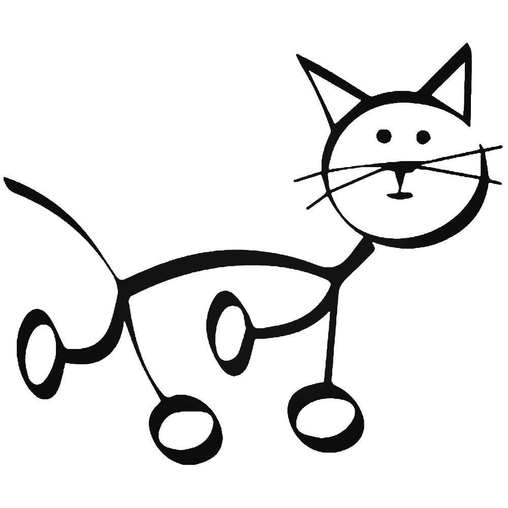 Cat Stick Figure Drawing at Explore collection of