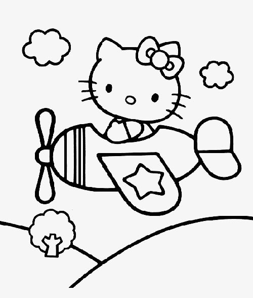 500x588 Kitty Cat Stick Figure, Cat Clipart, Small Airplane, Kitty Cat Png - Cat Stick Figure Drawing