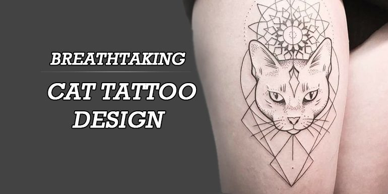 770x385 cutest cat tattoo designs for cat lovers - Cat Tattoo Drawing